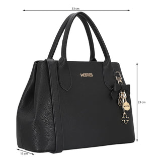 Bolsa de Mano WESTIES Hbramoswe  Sintetico Color Negro