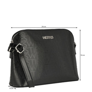 Bolsa Crossbody WESTIES Hbsalmina7we  Charol piel Color Negro