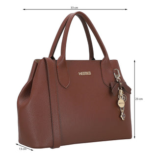 Bolsa de Mano WESTIES Hbramoswe  Sintetico Color Cafe