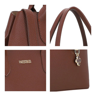 Bolsa de Mano WESTIES Hbramoswe  Sintetico Color Cafe