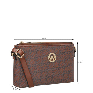 Bolsa Crossbody WESTIES Hblupy5we  Sintetico mo Color Cafe