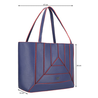 Bolsa Tote WESTIES Hbroiewe  Sintetico Color Azul
