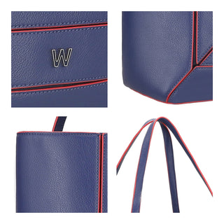 Bolsa Tote WESTIES Hbroiewe  Sintetico Color Azul