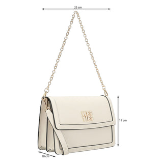 Bolsa Shoulder WESTIES Hbarepa2we  Sintetico Color Blanco