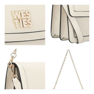 Bolsa Shoulder WESTIES Hbarepa2we  Sintetico Color Blanco