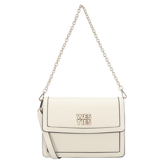 Bolsa Shoulder WESTIES Hbarepa2we  Sintetico Color Blanco