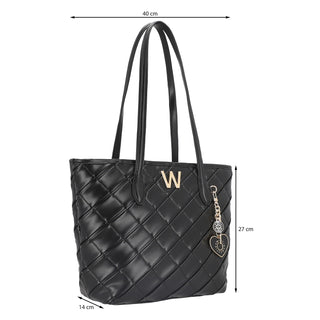 Bolsa Tote WESTIES Hbkatsukiwe  Sintetico Color Negro