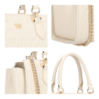 Bolsa de Mano WESTIES Hbanmona3we  Sintetico mo Color Blanco