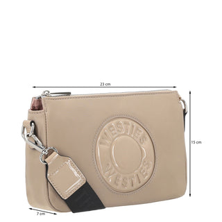 Bolsa Crossbody WESTIES Hbbarnatwe  Textil Color Cafe