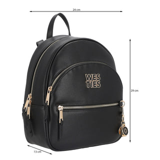 Mochila WESTIES Hbcanepawe  Sintetico Color Negro