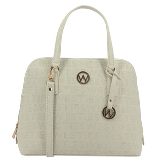 Bolsa de Mano WESTIES Hbhelsing11we  Sintetico mo Color Blanco
