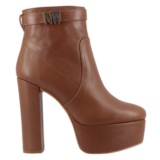Botín con Plataforma NINE WEST Wnpeeta-n  Piel Color Cafe