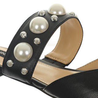 Zapato Destalonado NINE WEST Wnbaubble  Piel Color Negro