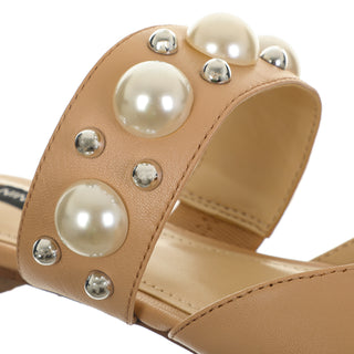 Zapato Destalonado NINE WEST Wnbaubble  Piel Color Beige