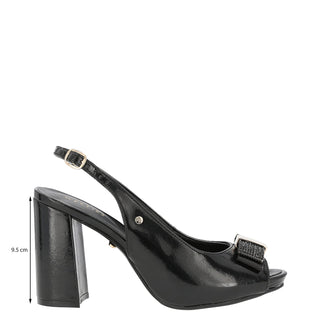 Zapatilla de Punta Abierta WESTIES Wejoseph  Charol sintético Color Negro