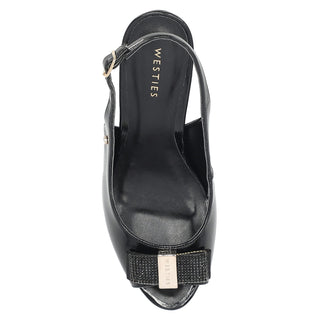 Zapatilla de Punta Abierta WESTIES Wejoseph  Charol sintético Color Negro
