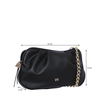 Bolsa Crossbody WESTIES Hbnipigonwe  Sintetico Color Negro