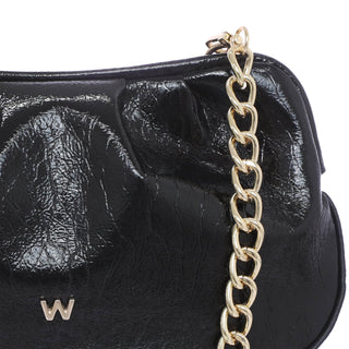 Bolsa Crossbody WESTIES Hbnipigonwe  Charol sintético Color Negro