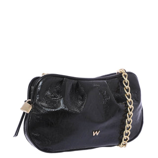 Bolsa Crossbody WESTIES Hbnipigonwe  Charol sintético Color Negro