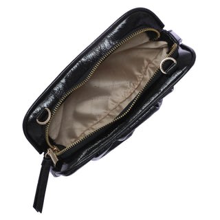 Bolsa Crossbody WESTIES Hbnipigonwe  Charol sintético Color Negro