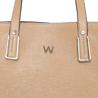 Bolsa Tote WESTIES Hborendainwe  Sintetico Color Beige