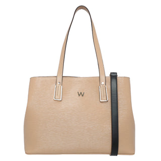 Bolsa Tote WESTIES Hborendainwe  Sintetico Color Beige
