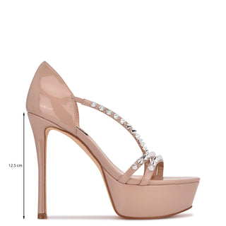 Sandalia NINE WEST Wnfabla3  Charol sintético Color Beige