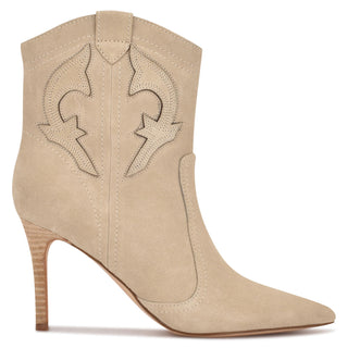 Botín NINE WEST Wnflows  Gamuza Color Blanco