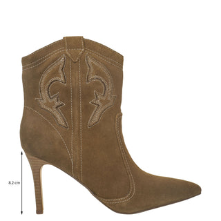 Botín NINE WEST Wnflows  Gamuza Color Cafe
