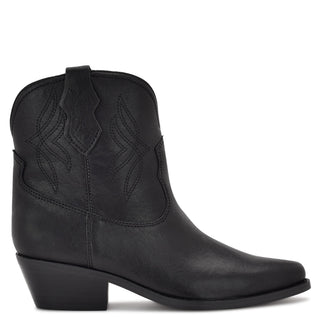 Botín con Tacón NINE WEST Wntexen  Piel Color Negro
