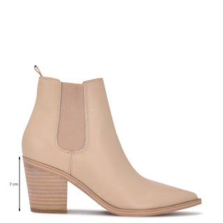 Botín con Tacón NINE WEST Wnwyllis  Piel Color Cafe