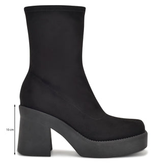 Botín con Plataforma NINE WEST Wngerri2  Textil Color Negro