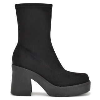 Botín con Plataforma NINE WEST Wngerri2  Textil Color Negro