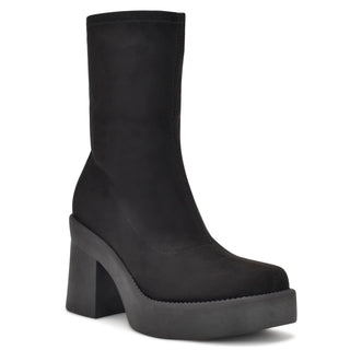 Botín con Plataforma NINE WEST Wngerri2  Textil Color Negro