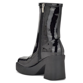 Botín con Plataforma NINE WEST Wngerri3  Charol sintético Color Negro