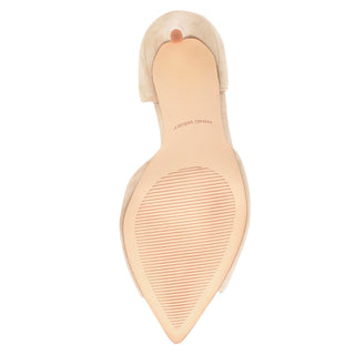 Zapatilla de Punta Abierta NINE WEST Wnprice  Gamuza Color Beige