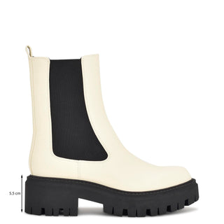 Botín con Plataforma NINE WEST Wnrives3  Sintetico Color Blanco