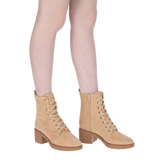 Botín con Tacón WESTIES Wekofi  Gamuza Color Beige