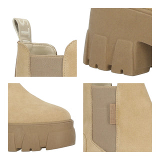 Botín con Tacón WESTIES Wemolko3  Gamuza Color Beige