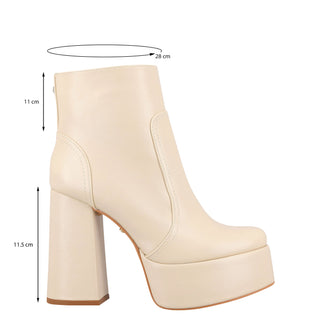 Botín con Plataforma WESTIES Wesilvania  Sintetico Color Beige