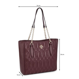 Bolsa Tote NINE WEST Nqg127123  Sintetico Color Vino