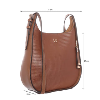 Bolsa Hobo WESTIES Hbsagitariawe  Sintetico Color Cafe