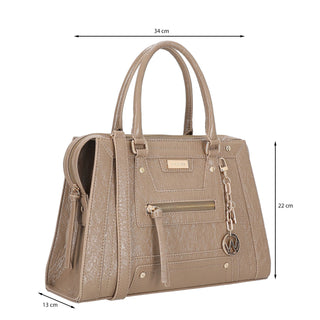 Bolsa de Mano WESTIES Hbgottmikwe  Charol sintético Color Cafe