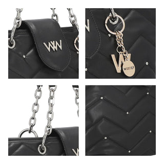 Bolsa Tote WESTIES Hbkanien28we  Sintetico Color Negro