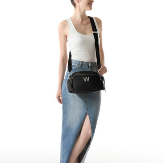 Bolsa Crossbody WESTIES Hbmiroku2we  Textil Color Negro