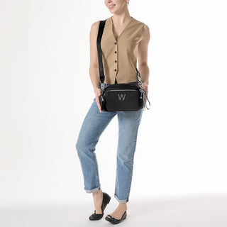 Bolsa Crossbody WESTIES Hbmiroku2we  Textil Color Negro