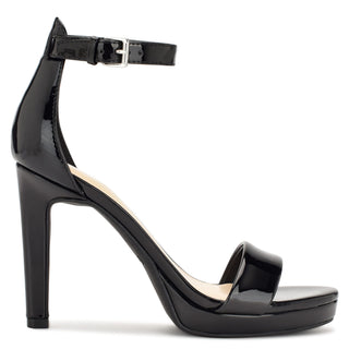 Sandalia NINE WEST Wnelana3  Piel acabado charol Color Negro