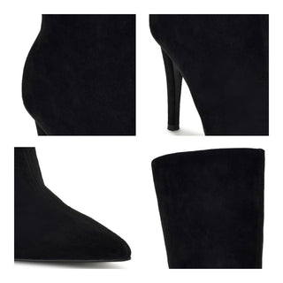 Bota con Tacon NINE WEST Wnfrenchi  Gamuza Color Negro