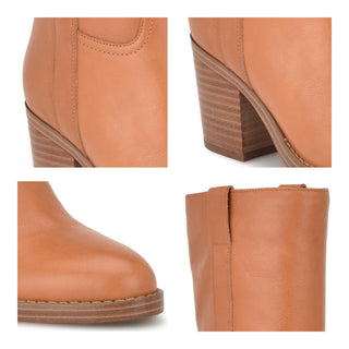Bota con Tacon NINE WEST Wnhess  Piel Color Cafe