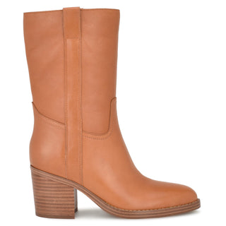 Bota con Tacon NINE WEST Wnhess  Piel Color Cafe